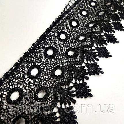 Мереживо макраме Sindtex 8 см (13 м) Колір чорний (31-SF3062-6), фото 2