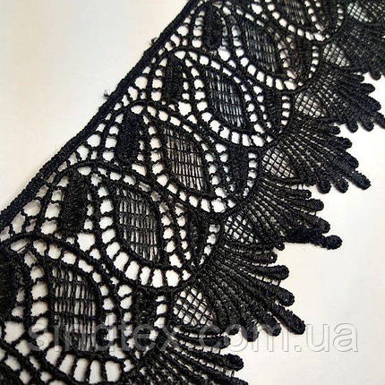 Мереживо макраме Sindtex 8 см (13 м) Колір чорний (35-SF4556-3), фото 2