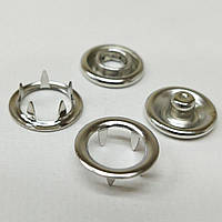 Кнопка BABY 15 мм нержавіюча сталь, Туреччина - Нікель (50 шт.) (215556)