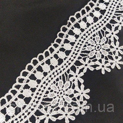Мереживо макраме Sindtex 9см (13 м) Колір білий (14-L0460-1), фото 3