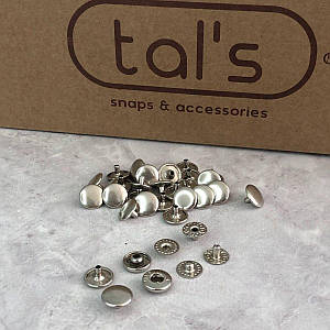 Кнопка Альфа 10мм Нікель VT-2 (720шт) TALS (00244)