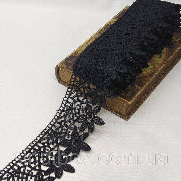 Мереживо макраме Sindtex 9см (13 м) Колір чорний (729-93-039), фото 1