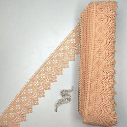 Мереживо макраме Sindtex 6CM (20 м) Колір персик (28-Y10494-4)