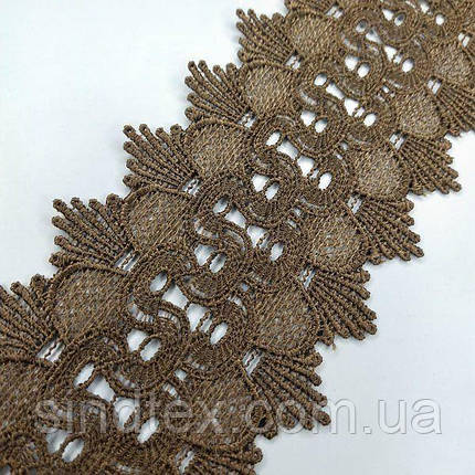 Мереживо макраме Sindtex 9см (20 м) Колір-коричневий (23-Y12169-4), фото 2
