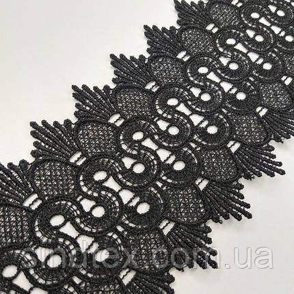 Мереживо макраме Sindtex 9см (20 м) Колір - Чорний (23-Y12169-10), фото 2