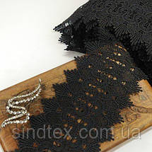 Мереживо макраме Sindtex 9см (20 м) Колір - Чорний (23-Y12169-10), фото 3