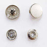 УЦІНКА !!! Кнопка Таблетка - 17мм Нікель 50шт. Нержавійка (108917), фото 3