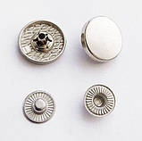УЦІНКА !!! Кнопка Таблетка - 17мм Нікель 50шт. Нержавійка (108917), фото 4