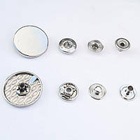 Кнопка Таблетка - 22мм Нікель 720шт. Нержавійка (108922)