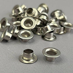 Люверс D-6мм нерж. з пласт. кільцем-нікель (100шт) (матр.00255)