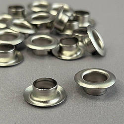 Люверс D-8мм нерж. з пласт. кільцем-нікель (100шт) (матр.00256)