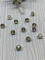 Стрази в цапах 8 мм. Прозорі, пришивні ( 1 шт), 1970