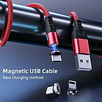 Micro USB Магнітний кабель для швидкого заряджання , Магнітний зарядний шнур