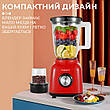 Стаціонарний блендер з кавомолкою Sokany SK-168 з пластиковою чашею 1.5л для коктейлів 500Вт Чорний, фото 8