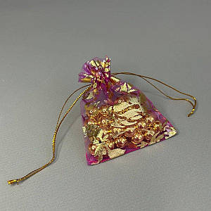 Мешочек подарочный из органзы 7х9 см - фіолетовий