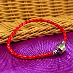 Основа для браслета пандора (шарм) - червоний