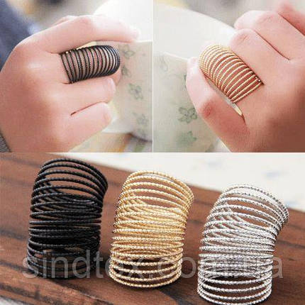 Основа для каблучки пружина Ø20 мм - лимонне золото 18К, фото 2