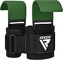 Гаки для тяги на зап'ястя RDX W5 Gym Hook Strap Army Green Plus, фото 2