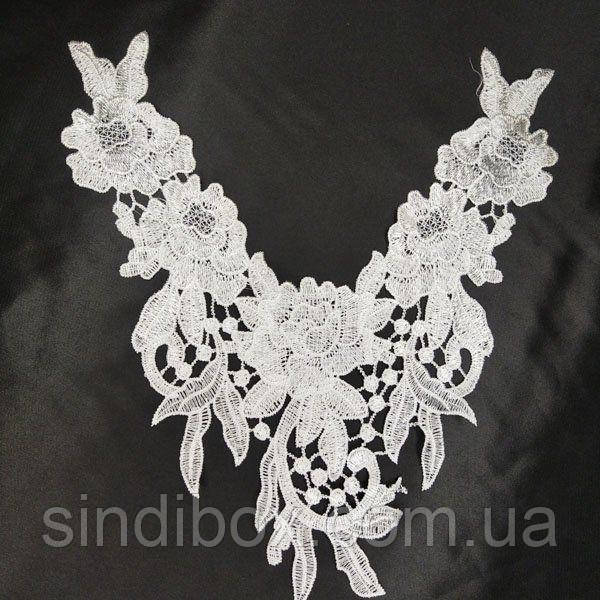 Лейси мереживні фрагменти Sindtex - Білий (ЛК-037W), фото 1