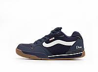 Чоловічі кросівки Vans x Dime Rowley XLT Blue White Gum (сині) низькі преміум'якість Y14879