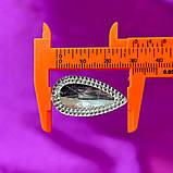 Стрази акрилові пришивні 16х30мм, срібло, фото 5