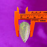 Стрази акрилові пришивні 16х30мм, хамелеон рефленовий, фото 5