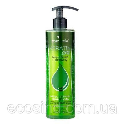 Міцелярний шампунь для сухого та пошкодженого волосся Keratin Spa Magic Fruits, 400 мл, фото 1