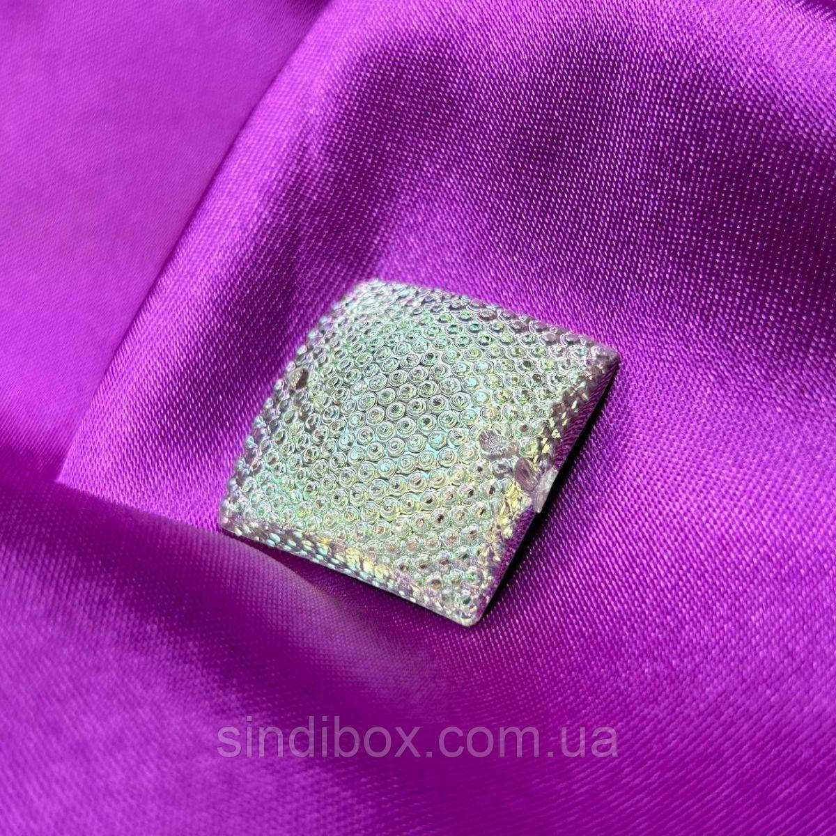 Стрази акрилові пришивні 25 мм, хамелеон гранований, фото 1