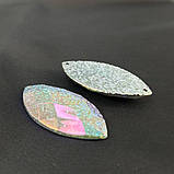 Стрази акрилові пришивні 25х50 мм, хамелеон рефлений, фото 3