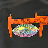 Стрази акрилові пришивні 25х50 мм, хамелеон рефлений, фото 4