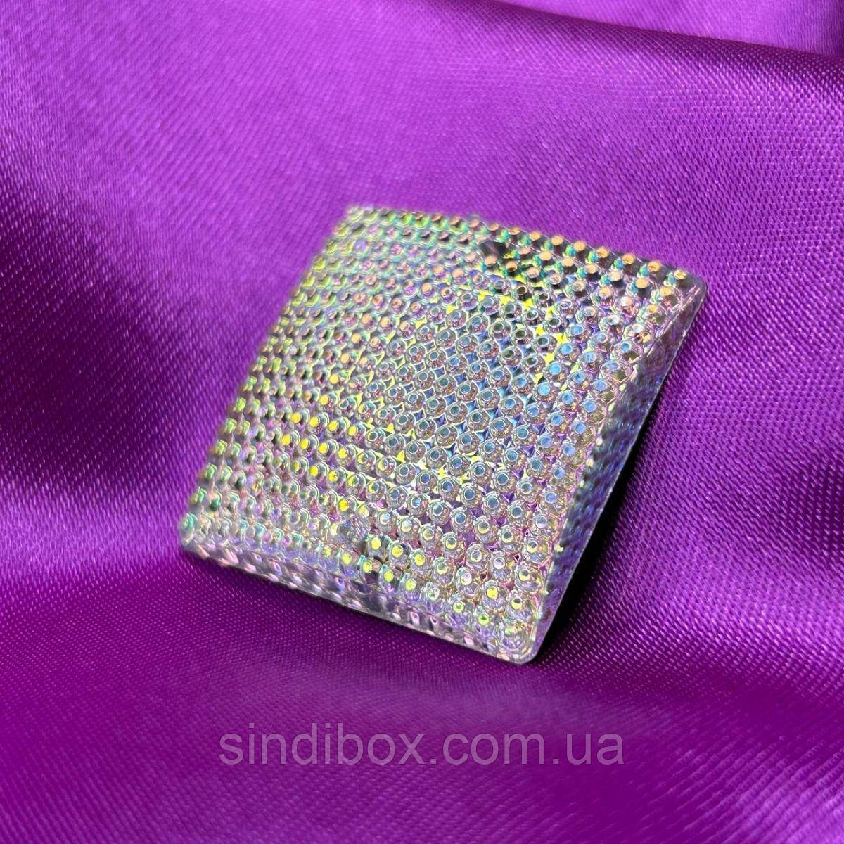 Стрази акрилові пришивні 30 мм, хамелеон гранований, фото 1