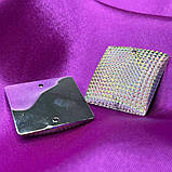 Стрази акрилові пришивні 30 мм, хамелеон гранований, фото 3