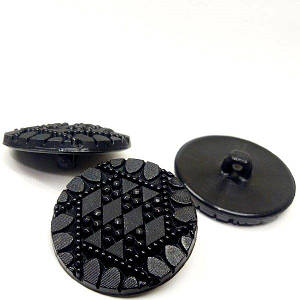 Гарні гудзики для (кардигана) верхнього одягу чорні 30 мм