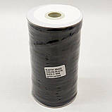 Плоска чорна резинка білизняна 5 мм 130м, фото 2