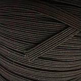 Плоска чорна резинка білизняна 5 мм 130м, фото 4