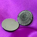 Стрази акрилові пришивні 30мм, сірий рефлений, фото 2