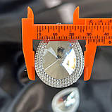 Стрази акрилові пришивні 30х40 мм, срібло крапля, фото 3