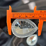 Стрази акрилові пришивні 30х40 мм, срібло крапля, фото 4