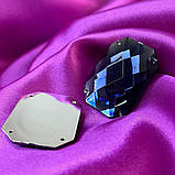 Стрази акрилові пришивні 30х40 мм, синій, фото 2