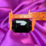 Стрази акрилові пришивні 30х40 мм, чорний, фото 3