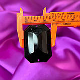 Стрази акрилові пришивні 30х40 мм, чорний, фото 5