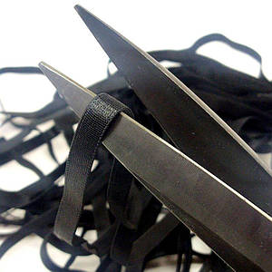 Резинка для бретель, 1см - ЧОРНА