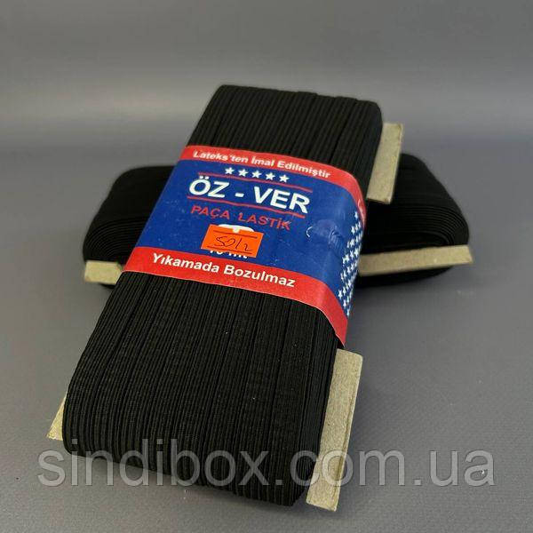 Резинка 50м для одягу OZ-VER 1см Чорна