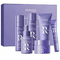 Подарунковий антивіковий набір косметики для обличчя 6в1 BIOAQUA Retinol з ретиноломю