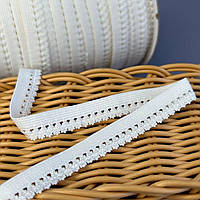 Резинка ажурна, оздоблювальна 11мм - айворі #1