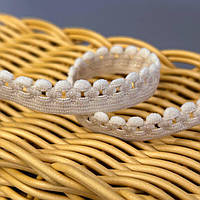 Резинка ажурна, оздоблювальна 12мм - бежевий #2