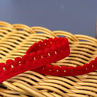 Резинка ажурна, оздоблювальна 12мм - червоний #2