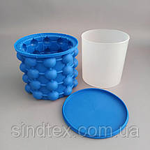 Силіконова форма для заморожування льоду із кришкою Ice Cube Maker Genie, фото 5