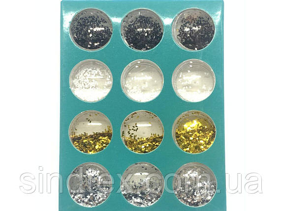 Набір декору для нігтів, Ромбики, 12шт, фото 1