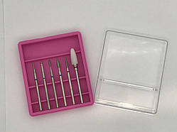 Набір насадок для апаратного манікюру №9-5, 6 шт